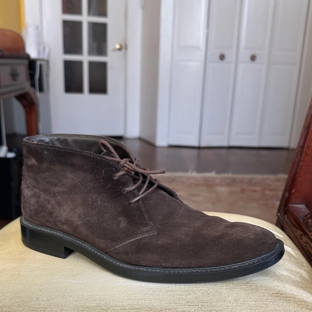 Tod’s Brown Suede Chukka Boots Men's Size US 9.5